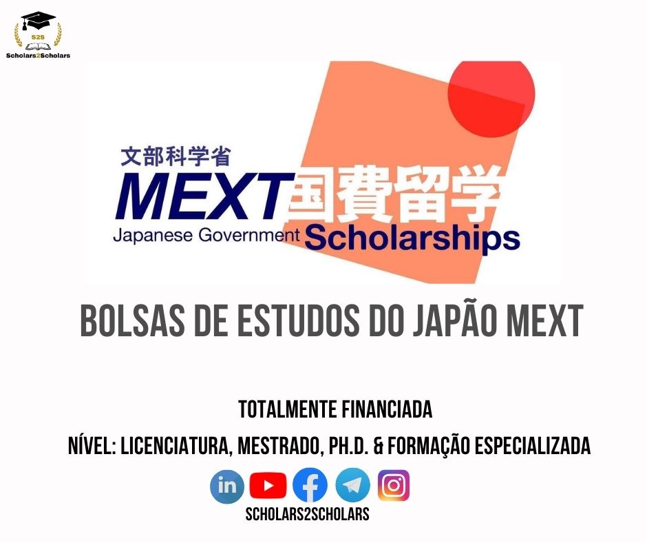 BOLSAS DE ESTUDO MEXT PARA JAPÃO – 2026