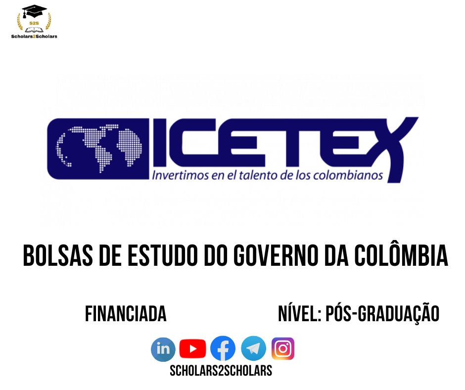 💫🎓 BOLSA DE ESTUDOS DO GOVERNO DA COLÔMBIA (ICETEX) 2026
