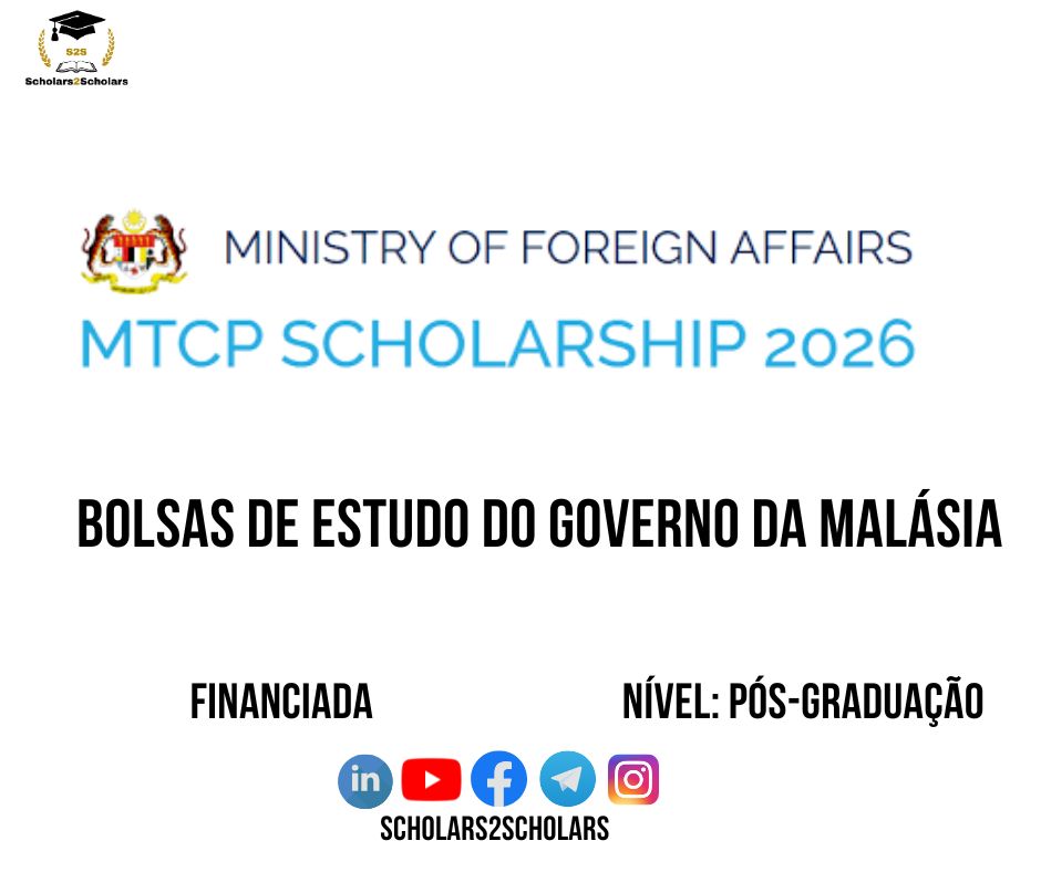 💫🎓 BOLSA DE ESTUDOS DO GOVERNO DA MALÁSIA