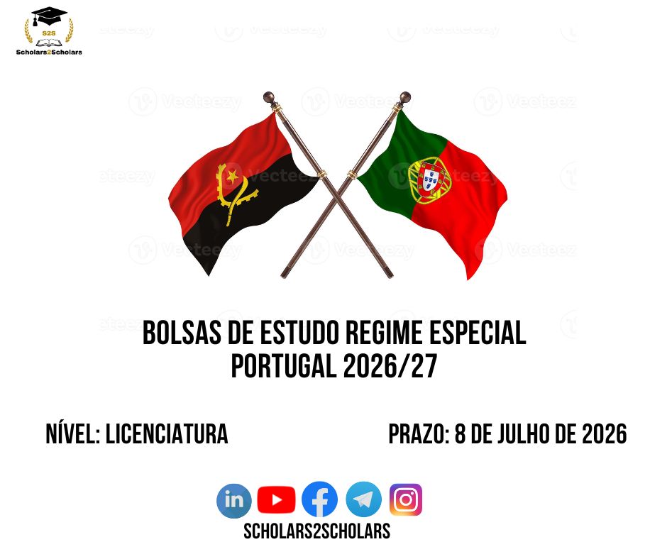 💫🎓 BOLSAS DE ESTUDO AO ABRIGO DO REGIME ESPECIAL DE ACESSO – PORTUGAL 2026/2027