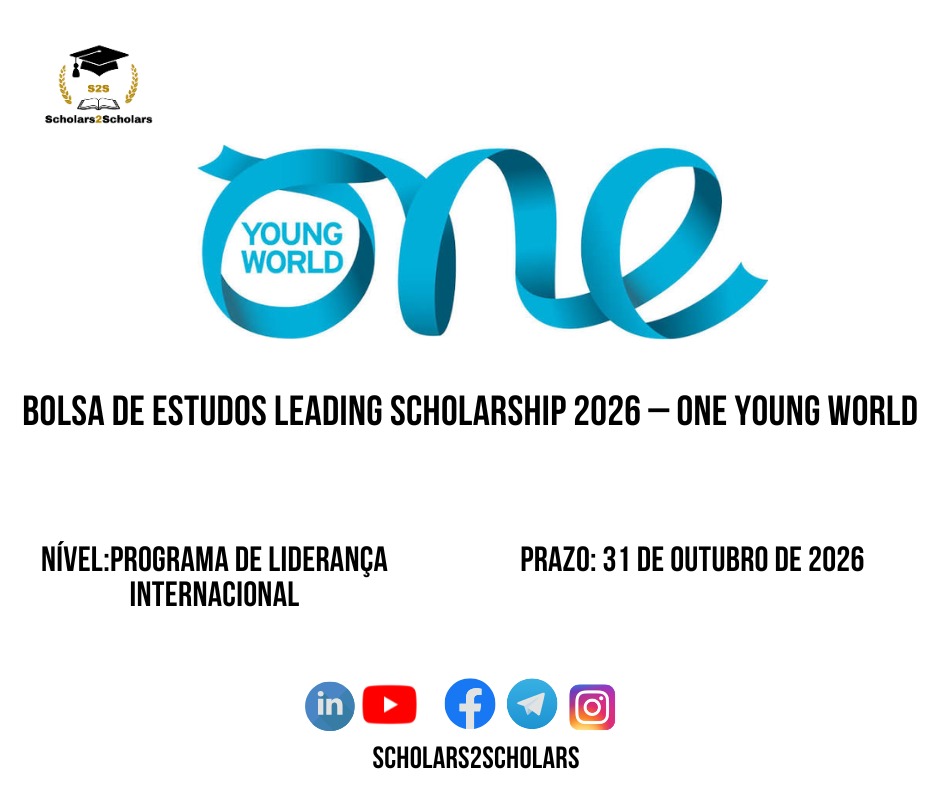 💫🎓 BOLSA DE ESTUDOS LEADING SCHOLARSHIP 2026 – ONE YOUNG WORLD 🌍