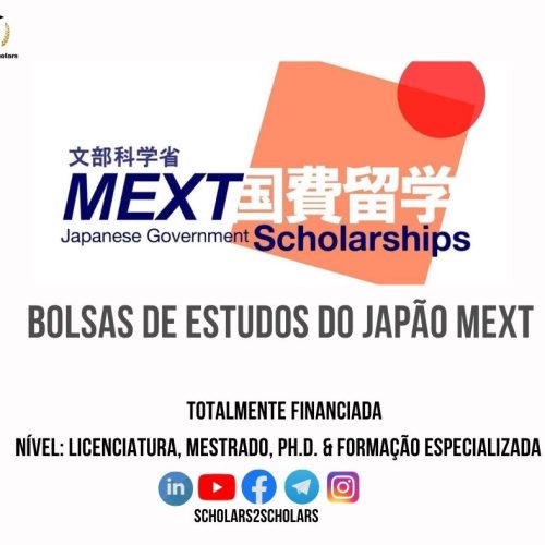 BOLSAS DE ESTUDO MEXT PARA JAPÃO – 2026