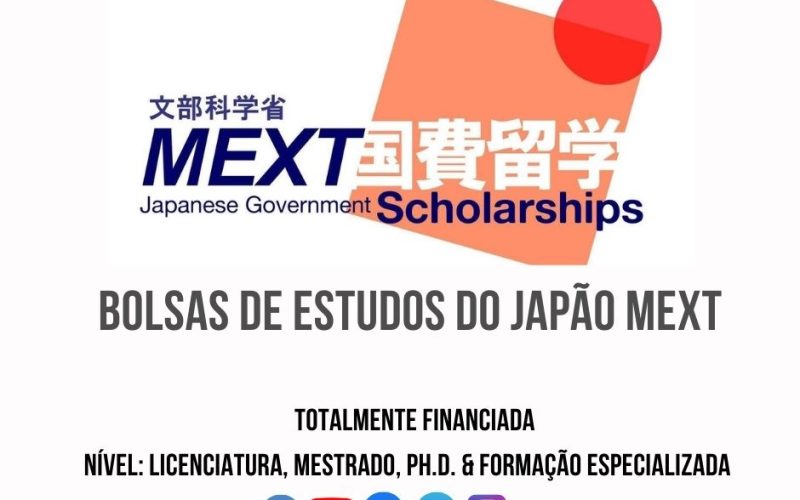 BOLSAS DE ESTUDO MEXT PARA JAPÃO – 2026