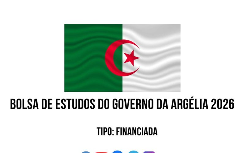 💫🎓 BOLSA DE ESTUDO DO GOVERNO DA ARGÉLIA 2026 (PARA ANGOLANOS)