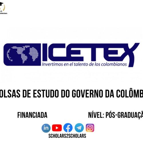 💫🎓 BOLSA DE ESTUDOS DO GOVERNO DA COLÔMBIA (ICETEX) 2026