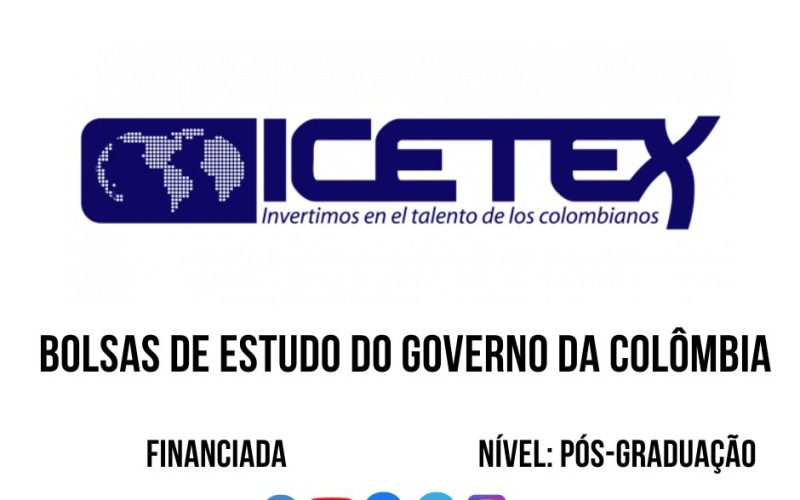 💫🎓 BOLSA DE ESTUDOS DO GOVERNO DA COLÔMBIA (ICETEX) 2026