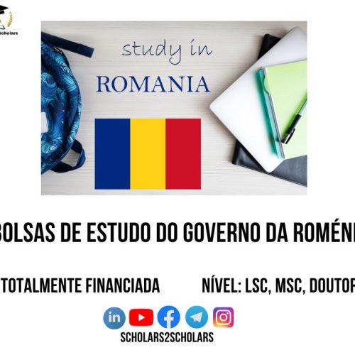 💫🎓 BOLSA DE ESTUDO DO GOVERNO DA ROMÉNIA (ARICE)