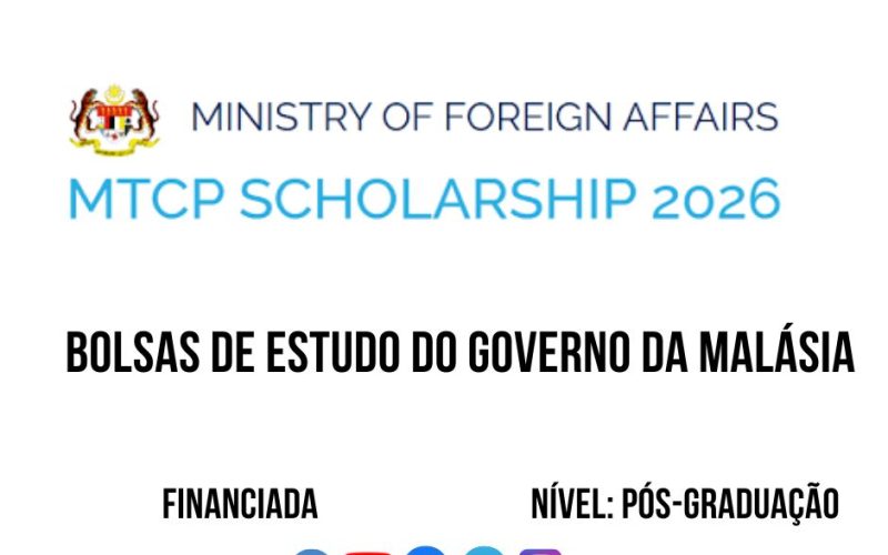 💫🎓 BOLSA DE ESTUDOS DO GOVERNO DA MALÁSIA