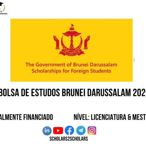 💫🎓Bolsa de Estudos do Governo de Brunei Darussalam 2026