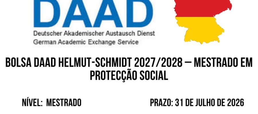 💫🎓 BOLSA DAAD HELMUT-SCHMIDT 2027/2028 – MESTRADO EM PROTECÇÃO SOCIAL 🇩🇪