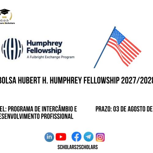 💫🎓 BOLSA HUBERT H. HUMPHREY FELLOWSHIP 2027/2028 🇺🇸