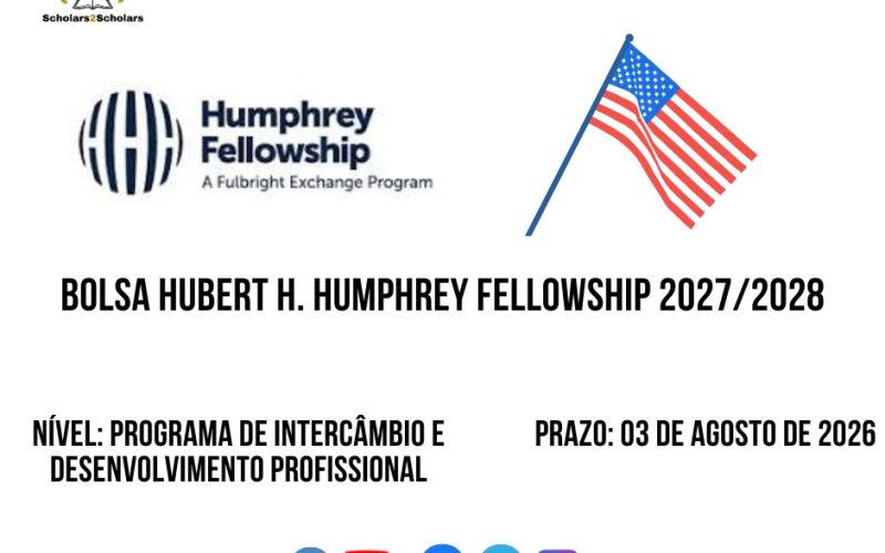 💫🎓 BOLSA HUBERT H. HUMPHREY FELLOWSHIP 2027/2028 🇺🇸